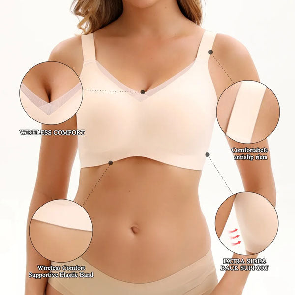 Woven Bliss Wireless Bra - Comfort & Lift for Women （WB）